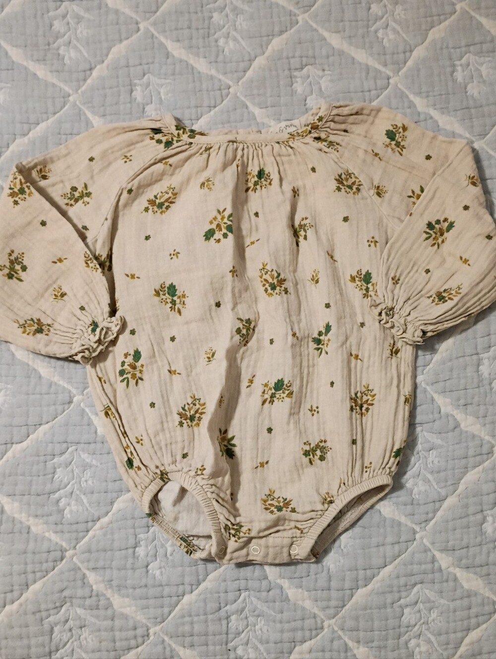 Fin & Vince Floral Romper 6-12 Months EUC